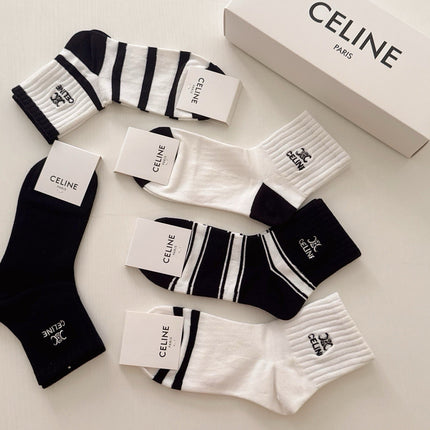 CELINE 26S ANKLE SOCKS 408756 (1 BOX)