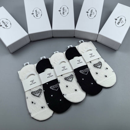 PRADA 26S NO-SHOW SOCKS 348382 (1 BOX)