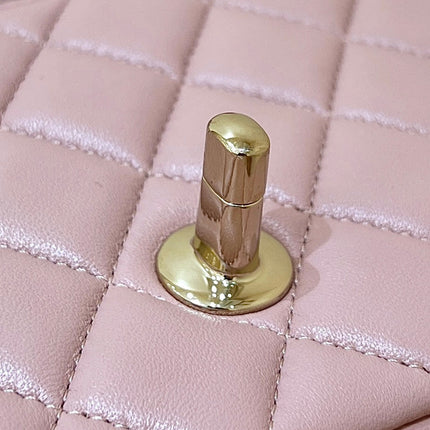CHANEL 25S FLAP BAG 20 CM IN LIGHT PINK LAMBSKIN WITH GOLD HARDWARE