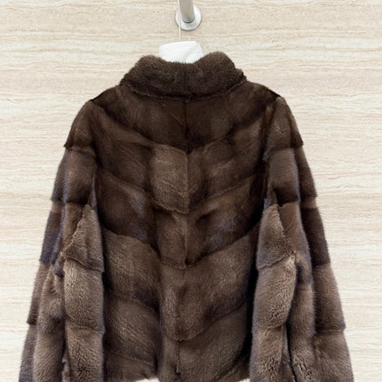 DIOR 25S STAND-COLLAR MINK FUR JACKET 776