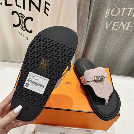 EMPIRE SANDAL BLACK MIX LIGHT GRAY SUEDE