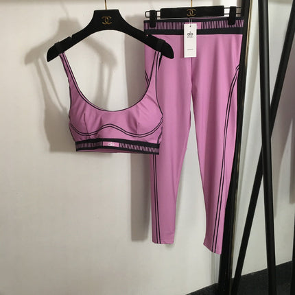ALO 26S BAND SPORTS BRA & HIGH-WAIST LEGGINGS SET 257